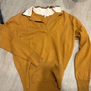 Madewell burnt orange long sleeve